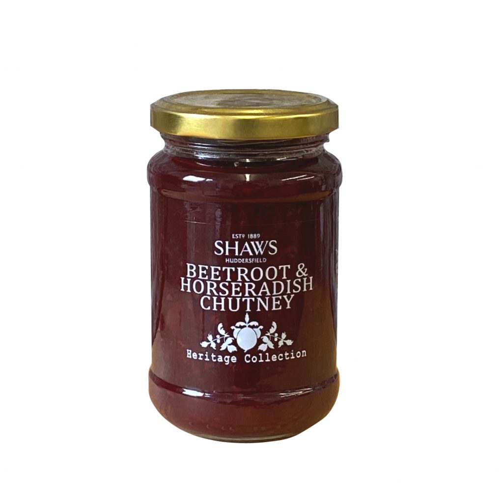 Beetroot & Horseradish Chutney Shaws 1889