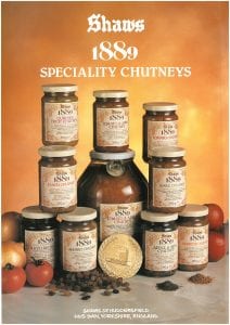 Shaws product range 1980